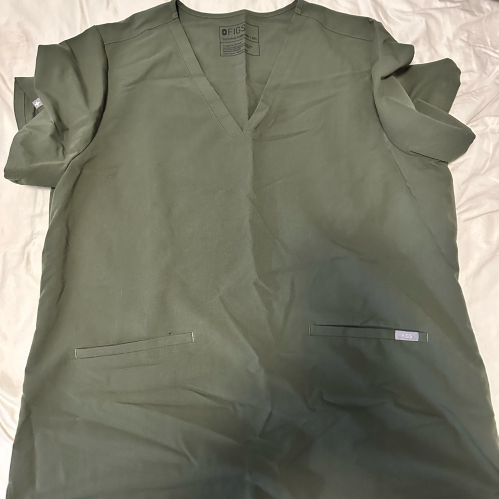 Figs dark moss scrub set